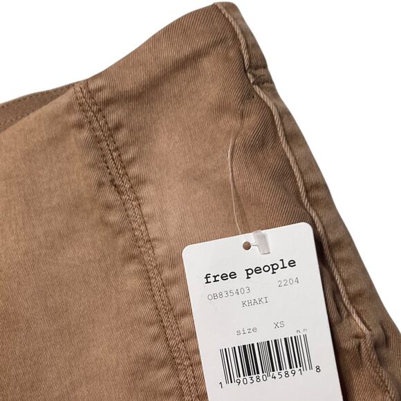 Free People Femme Fatale Pull On Skirt Khaki Size XS - Picture 4 of 4
